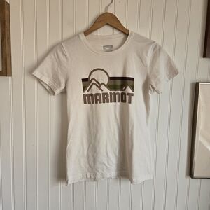 Marmot Cream Mountain Graphic Logo Tee